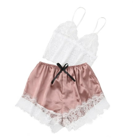 

Cotton Pajamas for Women Matching Pajamas for Couples New Fashion Ladies Underwear Sexy Lace Sling Lingerie Trousers Pajamas Nightgown Pajama Pants for Women