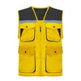 thumbnail image 2 of VBTAPA Reflective Safety Vest for Men & Women High Visibility Cargo Work Vests with Multiple Pockets Yellow XL, 2 of 5