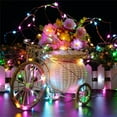 thumbnail image 6 of Solar String Lights Outdoor, 200 LED Solar Light with 8 Lighting Modes, 65.6ft Solar Fairy Light Outdoor for Garden Patio Decorations, Colorful, 6 of 7