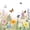 White3, variant on Spring Butterfly Wildflower Shower Curtain,72x72 Inch,Waterproof Polyester Bathroom Curtain With Hooks
