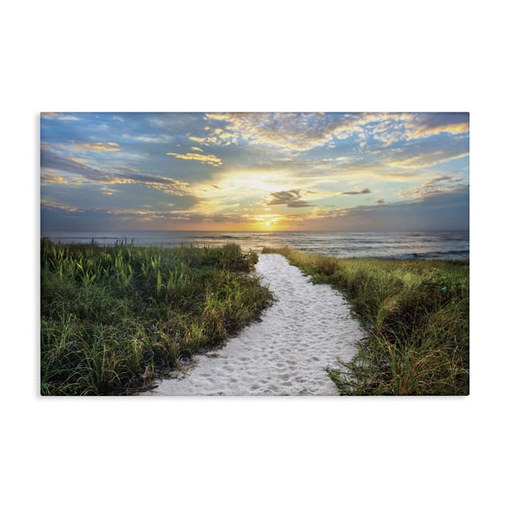 Stupell Industries Morning Trail To Beach Canvas Wall Art design by Celebrate Life Gallery, 16 x 24