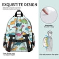 thumbnail image 5 of Dinosaur Names Chart Pattern Cute School Backpack Bag for School with Padded Back and Adjustable Shoulder Straps 15.25"x11.5"x5.25", 5 of 5