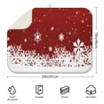 thumbnail image 2 of Red Christmas Snowflake Pattern Dish Drying Mat for Kitchen 1 Pack, Ultra Absorbent Microfiber Dishes Drainer Mats,18x24in(46x61cm), 2 of 4