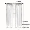 thumbnail image 5 of Gorgeous Home Linen 2PC Slate Blue Solid Matte Color Window Lined Panel Curtain Rod Pocket 37" Width X 84" Length (each) Panel, 5 of 6
