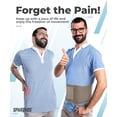thumbnail image 2 of Faja lumbar Sparthos para el dolor lumbar - Alivio inmediato de ciática y hernia discal - Diseño transpirable con almohadilla de soporte lumbar - Para hombres y mujeres - Se ajusta a cinturas de 96 a, 2 of 5