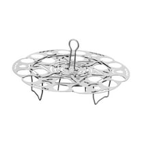 figatia Stainless Steel Steamer Rack Steamer Basket Portable Steaming Tray Reusable Heavy Duty Cooking Rack for Food Vegetable Baking