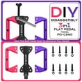 thumbnail image 2 of BUCKLOS Mountain Bike Pedals,MTB Flat Nylon Bicycle Pedal with Large Platform -Non-Slip Colorful Pedals for BMX/Commuter Bike 9/16"（Purple+Black+Red）, 2 of 6