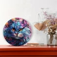 thumbnail image 2 of Wall Clock 10 Inch Silent Non-Ticking 8 Cat Pattern Battery Operated Rustic Retro for Living Room Home Kitchen Bathroom, 2 of 7