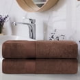 thumbnail image 2 of BNM Zero Twist Cotton Bath Sheets Set of 2, Espresso, 2 of 4