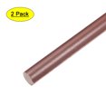 thumbnail image 1 of Varilla redonda de plástico, diámetro de 19/32", longitud de 20", varilla redonda fenólica marrón, varilla de plástico de ingeniería, 2 piezas, 1 of 5