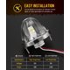 thumbnail image 4 of Watermelon Lights Partsam Lente de cristal LED blanco 12 V Truck x2, 4 of 8
