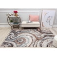 thumbnail image 7 of Mason Brooks Cressida CA10A River Reflection Abstract Contemporary Gray Area Rug, 5'3" x 7'0", 7 of 7
