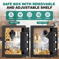 thumbnail image 6 of Gemaisil 4.5 Cuft Large Safe Box, Digital Keypad Home Security Safe With Fireproof Waterproof Bag & Adjustable Shelf, 6 of 11