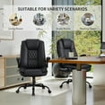thumbnail image 6 of Bonzy Home Office Chair Set of 2 with Massage Adjustable Arm and Height Computer Desk Chairs Heavy Duty Design Ergonomic High Back Cushion Lumbar Back Support Big and Tall Chair, 6 of 8