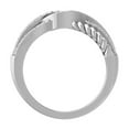 thumbnail image 2 of ARAIYA FINE JEWELRY Sterling Silver Round Diamond Fashion Band Ring (1/2 cttw, I2-I3 Clarity, I-J Color) Size 5.5, 2 of 6