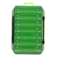 thumbnail image 1 of braveheart Fishing Box Storage Tackle Lure Bait Double-sided Container Compartments Organizer Backpack Tools Accessory Capacity Green Green, 1 of 6