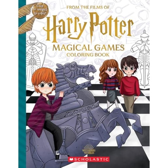 Pre-Owned Magical Games Coloring Book (Harry Potter) (Paperback) 1338890603 9781338890600