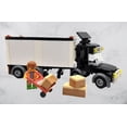 thumbnail image 7 of Building Bricks Toys MOC Tractor Trailer Vehicle with City Minifigure Hand Truck & 3 Boxes Compatible with All Major Brick Brands, Construction Building Kit Gift for Boys & Girls Ages 4+, 7 of 7
