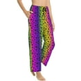 thumbnail image 2 of Sigee Animal Paw Rainbow Print Women's Soft Pajama Pants - Breathable and Comfortable Lounge Sleep Bottoms with Elastic Waistband and Pockets-Medium, 2 of 9