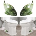 thumbnail image 1 of 1-2pcs Ceramic Frog Toilet Bolt Covers Toilet Bolt Caps Decorative Animals for Bolt Covers Toilet Base, 1 of 5