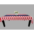 thumbnail image 2 of Polyester Patriotic American Flag Tablecloth,, Washable, Wrinkle Resistant, for 4th of July, Memorial Day, Labor Day, Veterans Day, Red Blue, 2 of 7
