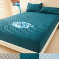 thumbnail image 2 of 1pc 3D Air Fabric Thick Mattress Cover, 100% Waterproof Mattress Protector, Soft and Breathable Fitted Bed Sheet (No Pillowcase), 2 of 9