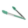 Tasty MIGHTY Food Tongs with Steel Reinforced Silicone Teeth, Green