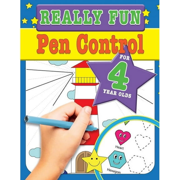 Really Fun Pen Control For 4 Year Olds: Fun & educational motor skill activities for four year old children, (Paperback)