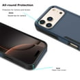 thumbnail image 2 of For iPhone 17 Pro 5G 2025 Case ,Sturdy Phone Case for Apple 17 Pro 6.3 inch ,Tiflook Shockproof Protection Heavy Duty Armor Hard Plastic & Rubber Rugged Bumper 2-in-1 Case Cover ( Blue ), 2 of 6