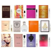 12 Women's Perfume Samples Vials with Velvet Bag