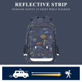 thumbnail image 5 of FORMRS Kids Backpack for School Unisex 17" Casual Bookbag Travel Daypack with Compartment Pockets, Cartoon Ocean Pattern, 5 of 7