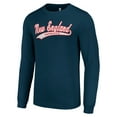 thumbnail image 2 of Men's Starter Navy New England Patriots Tailsweep Long Sleeve T-Shirt, 2 of 3