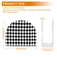 thumbnail image 4 of Yayeee Napkin Holder for Table Kitchen Paper Tissue Organization, Black and White Geometric, 4 of 8