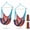 Rainbow Color, variant on Brown Hanging Hammock Chair Boho Swing 2-Pack for Indoor Outdoor Use