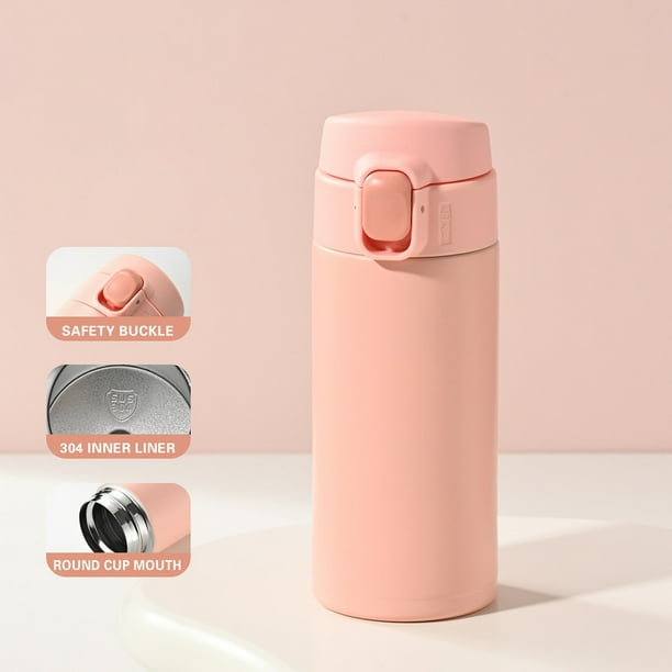 Portable And Fashionable Stainless Steel Water Cup For Men And Women With Handle Bounce Cover Insulation Cup 320ml