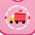 thumbnail image 4 of Inktastic My Grammy Loves Me Valentine Truck Boys or Girls Baby Bib, 4 of 4
