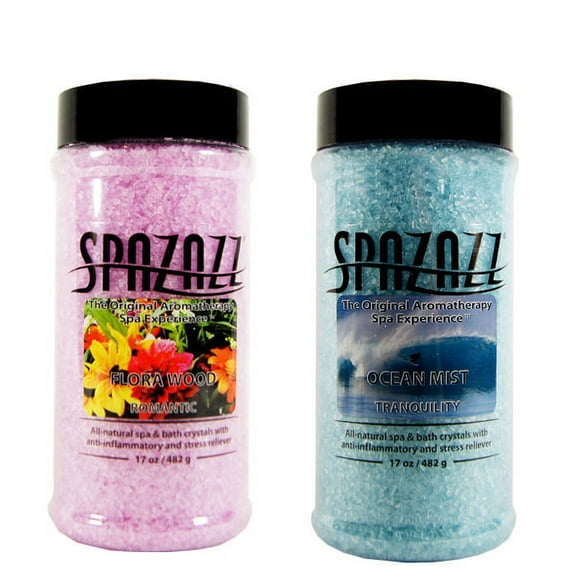 Spazazz Aromatherapy Spa and Bath Crystals 2PK - Flora Wood/Ocean Mist