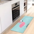 thumbnail image 5 of Flamingo in Blue Bathroom Rug Non Slip Bathroom Mats Entry Door Soft Carpets for Kitchen Bedroom Living Room 39x20 inch, 5 of 7