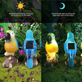 thumbnail image 3 of 2 luces solares para exteriores, luz solar con forma de loro, artesanía de resina para césped, balcón, luz nocturna, decoración de jardín, regalo, 3 of 6
