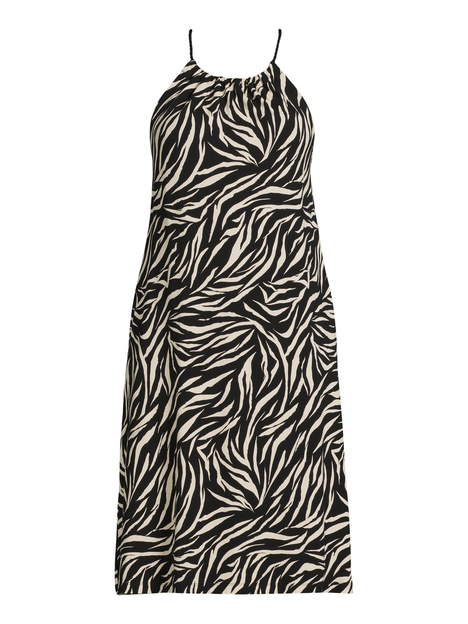 Time and Tru Women's Halter Knit Dress, Sizes XS-XXXL