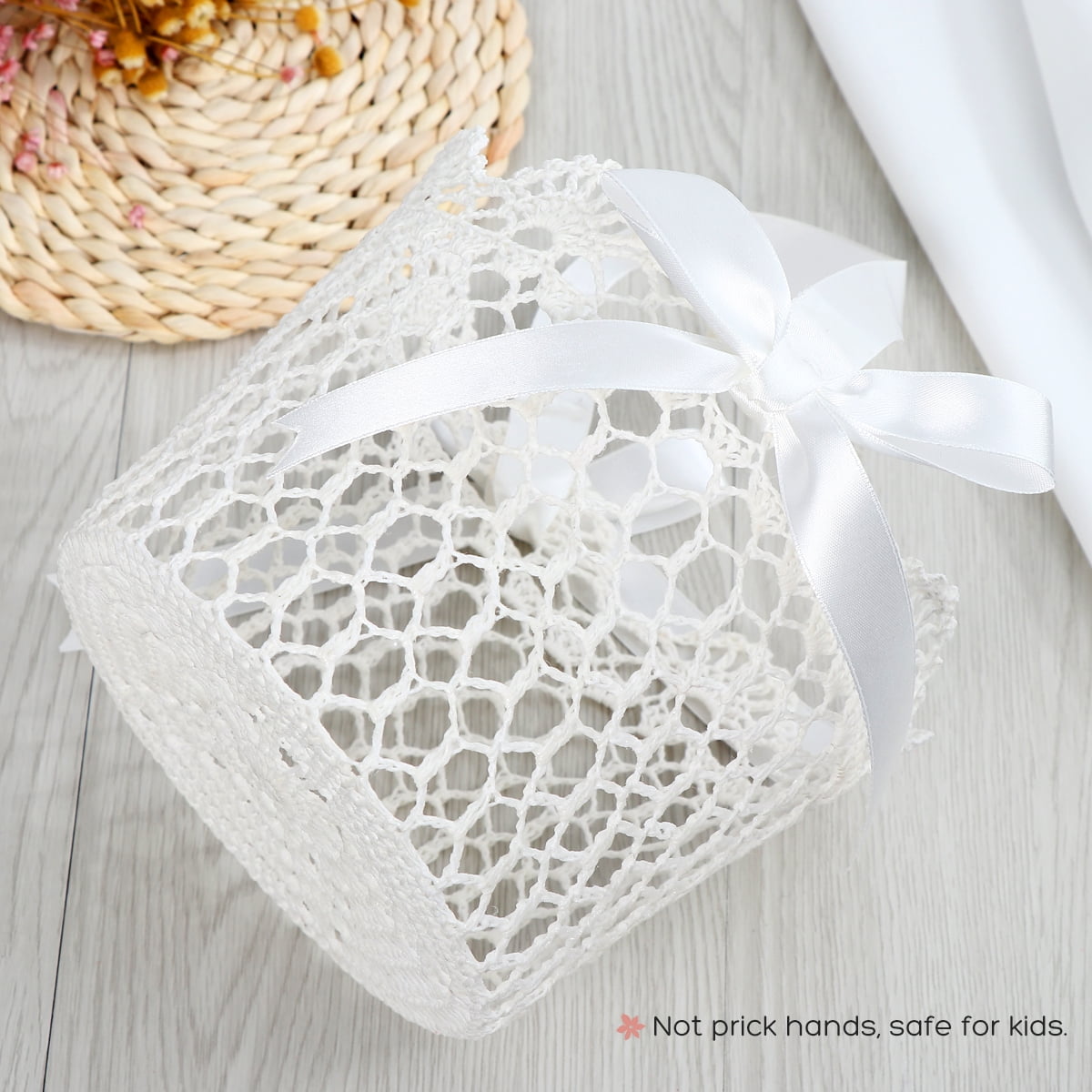 crochet flower girl basket