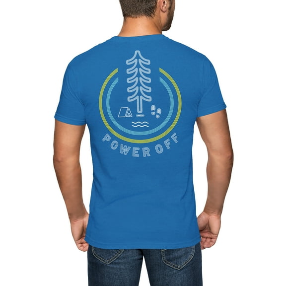 GIMMEDAT Power Off Short Sleeve Camping Mens Women Dad Tshirt Gift