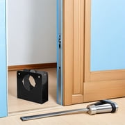 LOLIPPYY Black Metal Door Knob Back Plate Lock Reinforcement for Improved Home Security and Durability