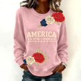 thumbnail image 2 of MEICHEN Oversized 250th Anniversary Printed Crew Neck Hoodless Sweatshirt for Women Fashion 1776-2026 Pullover Patriotic Sweatshirt, 2 of 4