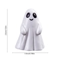 thumbnail image 3 of Halloween Decorations, Mini Resin Figures, White Ceramic Floating Ghost with Solid Color for Desktop Mini Garden Or Terrarium, Moe Grain Ornament, 3 of 6