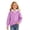 Purple, variant on HXWCHs Girl's Oversized Hoodie Long Sleeve Pullover Hooded Lightweight Sweatshirt Color Block Hoodies Clothes Size: 5-6 Years Purple