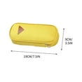 thumbnail image 3 of JeashCHAT Large Pencil Case, Pencil Pouch with Zipper Stationery Pouch Pen Case Pencil Bag for Office Supplies (Yellow), 3 of 5