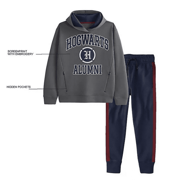 Hogwarts Boys Zip Hoodie with Joggers 2-piece set - Medium