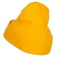 thumbnail image 2 of Merry Christmas Mistletoe Embroidered Long Beanie - Yellow OSFM, 2 of 5