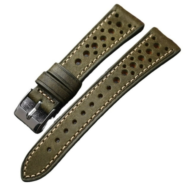 WANGQ Suitable Fit For Antique Watchband 18 20 22MM Soft Breathable Style First Layer Cowhide Leather Bracelet, Handmade Men's Strap